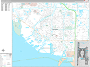 Town 'n' Country Wall Map Premium Style